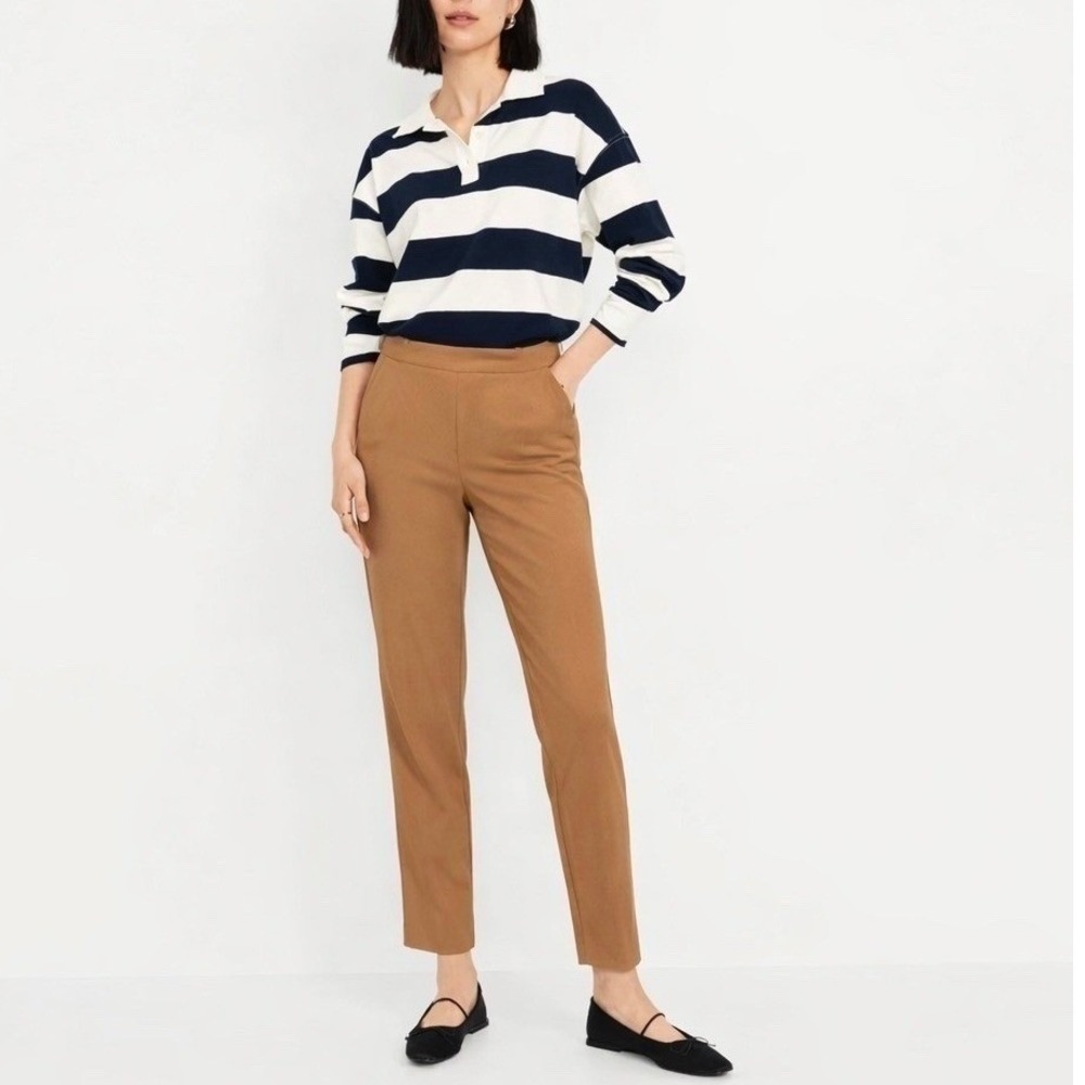 Banana Republic Tan Pull On Dress Pants